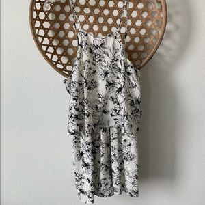 Black and white romper